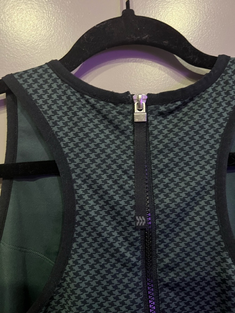 all in motion Teal Checkered Sleeveless Athletic Dress with Shorts L - Picture 9 of 10
